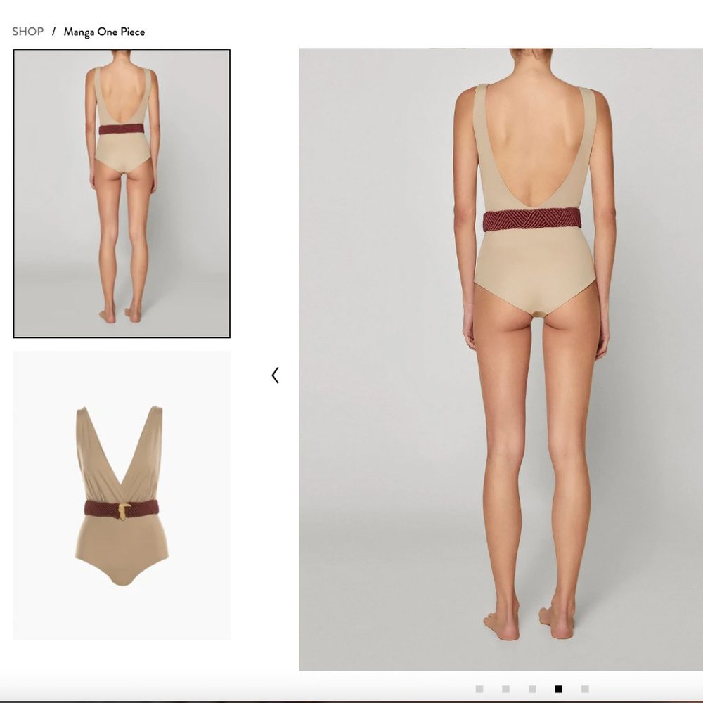 Women’s Yellow Cherry-Print One-Piece Swimsuit - Picture 2 of 3